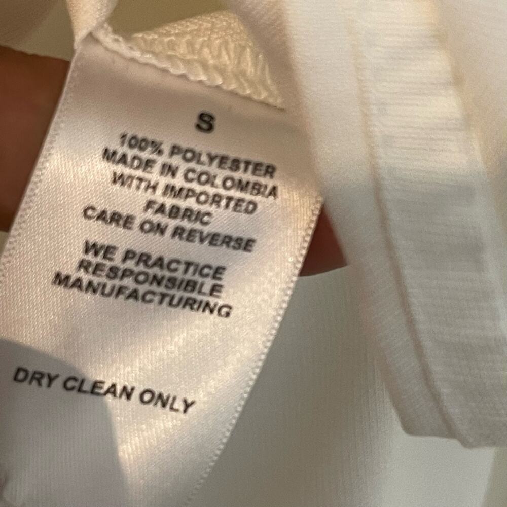 NONCHALANT Lable Dafne Tie Front Dress Off White Women's Size S NWT - Picture 7 of 10